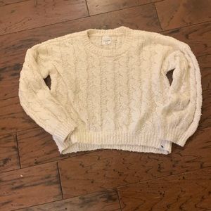 Abercrombie Girls Cream Knit Sweater - 9/10